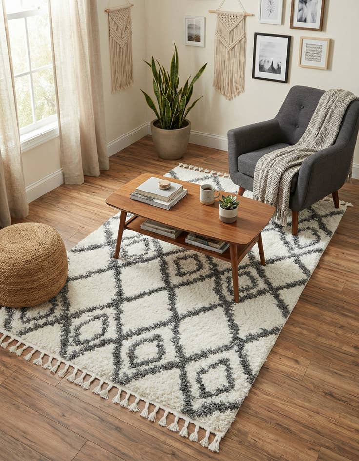 Detail image of 4' x 6' Zermatt Shag Rug