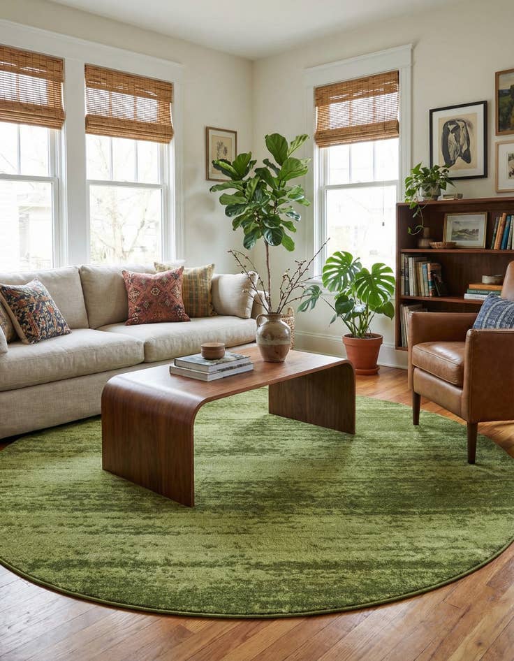 Detail image of 7' 10 x 7' 10 Angelica Round Rug