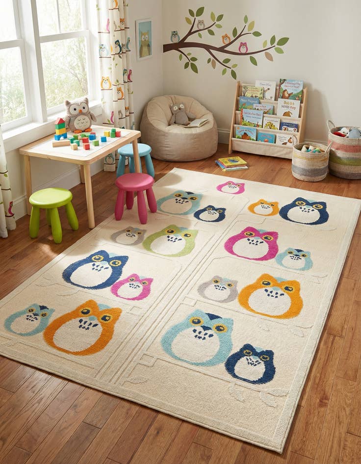 Detail image of 5' 3 x 7' 7 Washable Indoor / Outdoor Rug