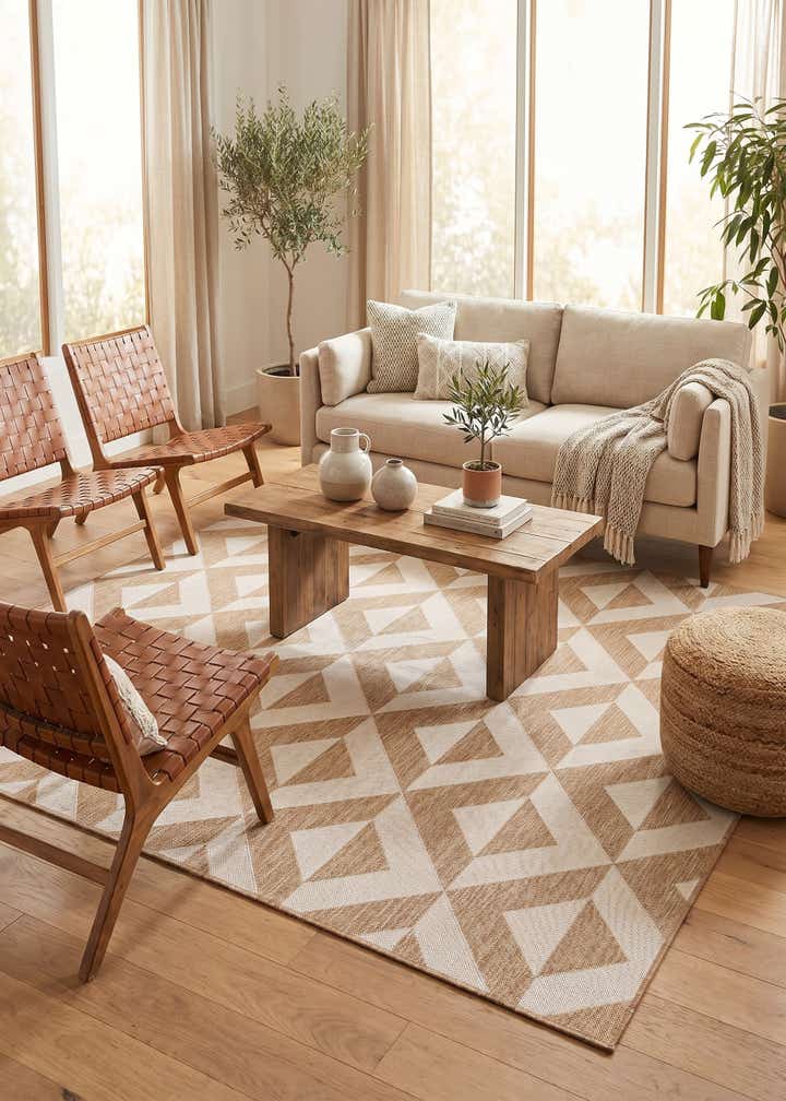7' 10 x 7' 10 Easy-Clean Jill Zarin Napa Indoor / Outdoor Square Rug