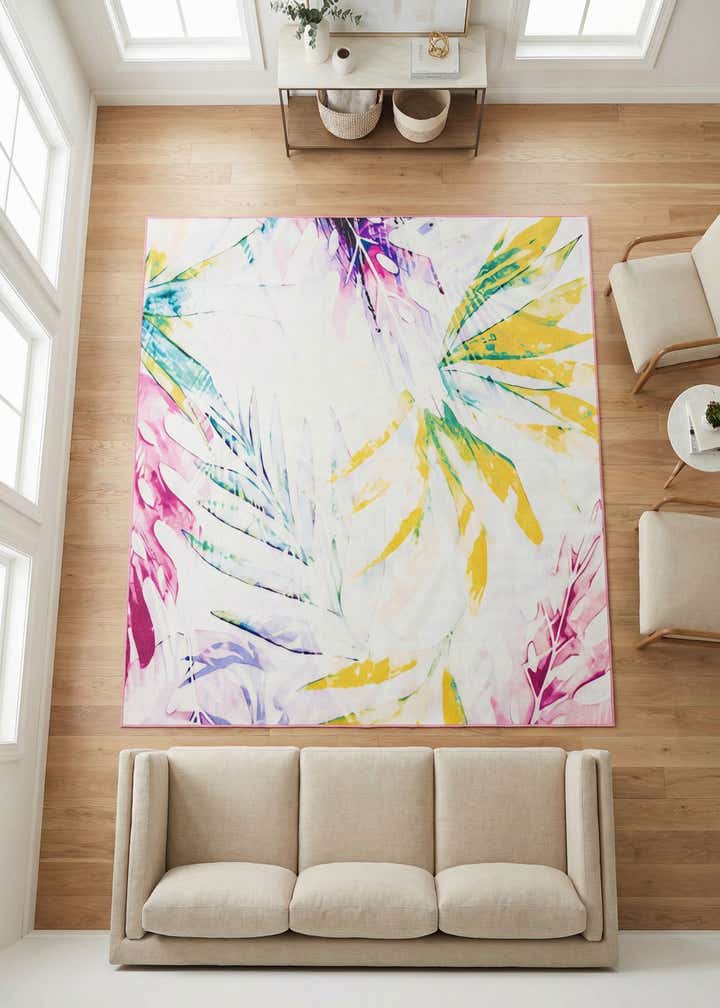 7' 10 x 7' 10 Easy-Clean Jill Zarin Caribbean Indoor / Outdoor Square Rug