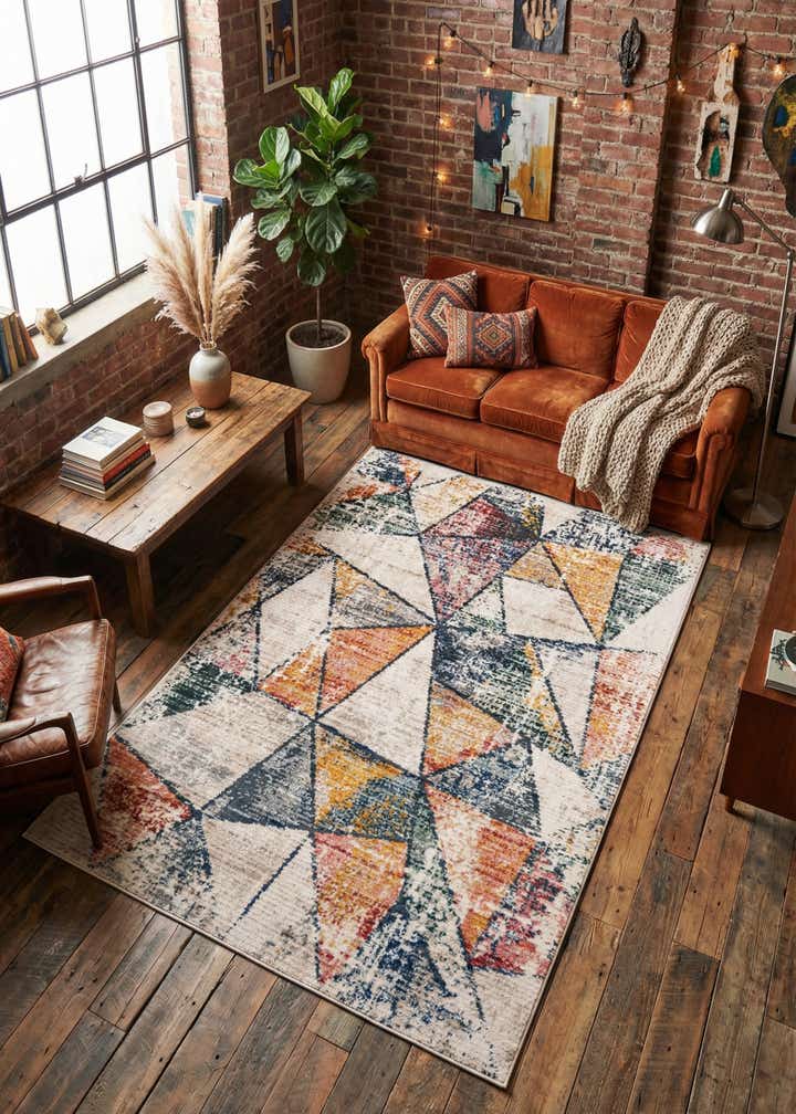 4' x 6' 3 Gemstone Rug