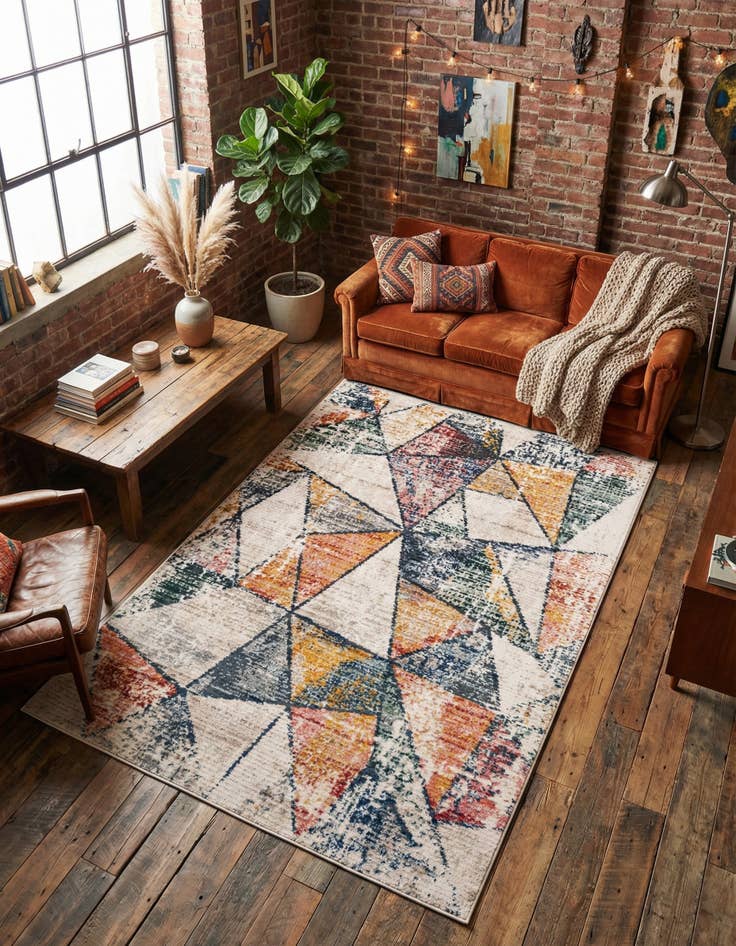 Detail image of 4' x 6' 3 Gemstone Rug