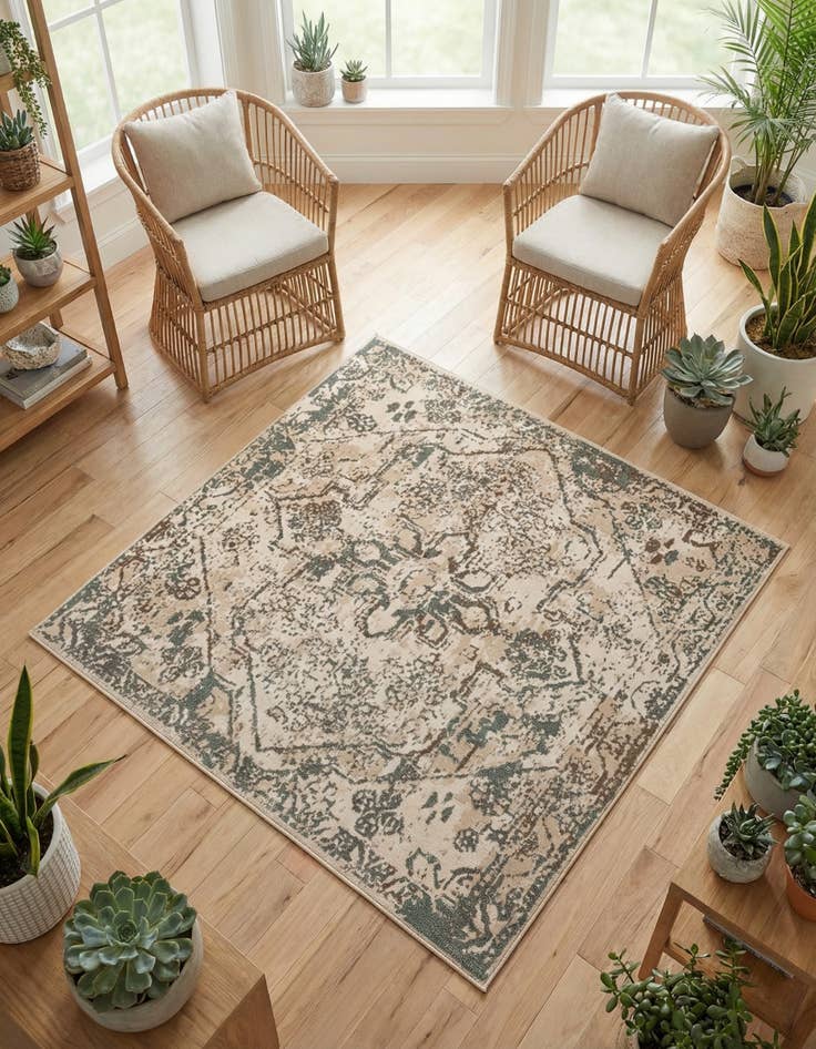 Detail image of 6' x 6' Sahara Square Rug