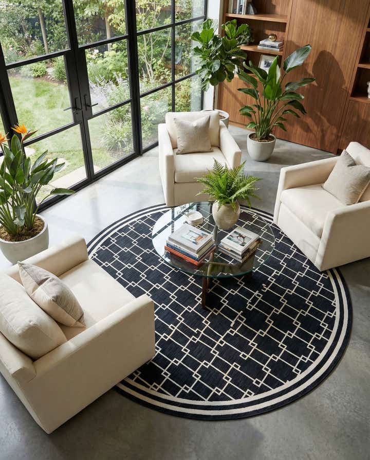 Jill Zarin 10' x 10' Metropolitan Uptown Round Rug