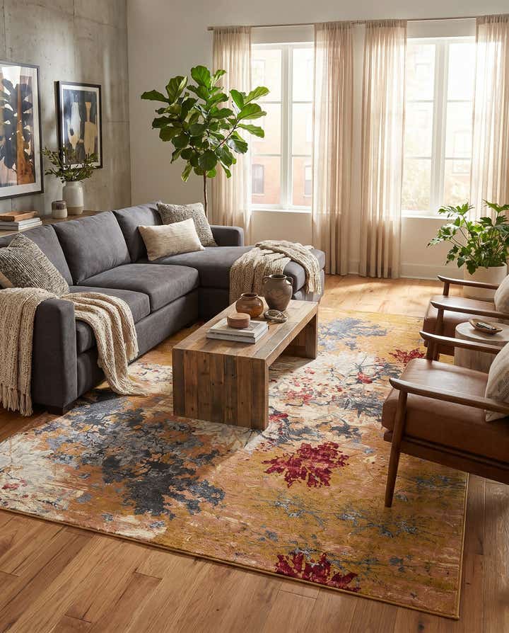 10' x 14' Easy-Clean Modern Indoor / Outdoor Rug