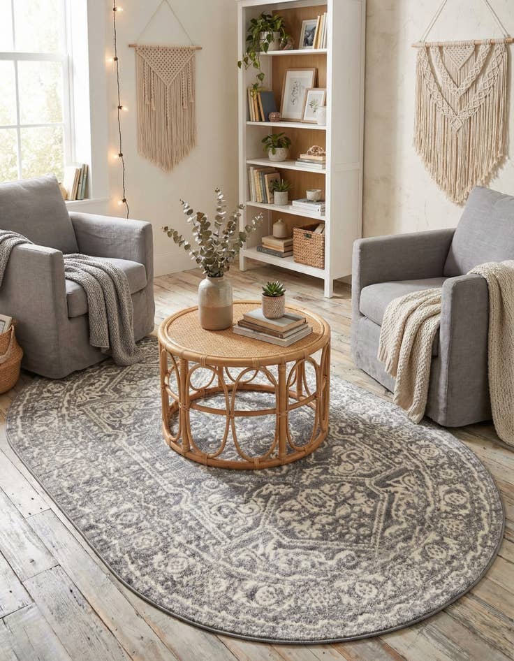 Detail image of 5' 3 x 8' Boston Oval Rug