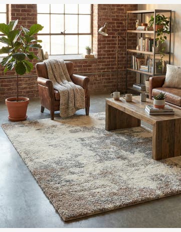 Khaki Soft Touch Shag Rug