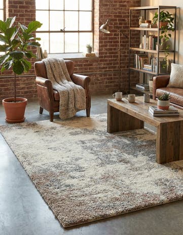 Khaki Soft Touch Shag Rug