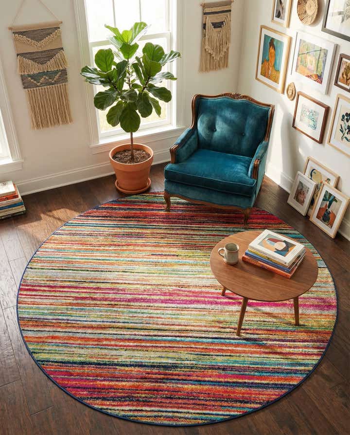 215cm x 215cm Azalea Rond Vloerkleed