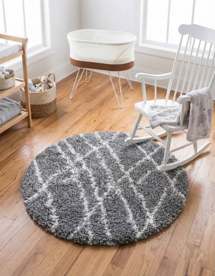 Detail image of 3' 3 x 3' 3 Soft Touch Shag Round Rug