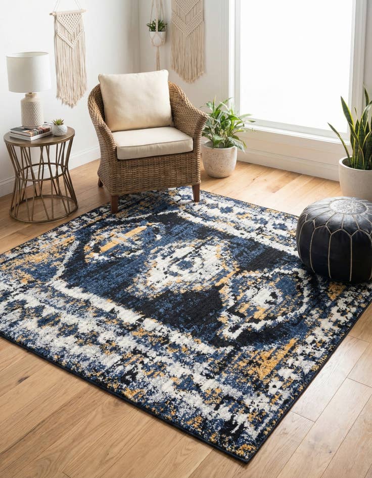 Detail image of  5' 3 x 5' 3 Tagine Square Rug