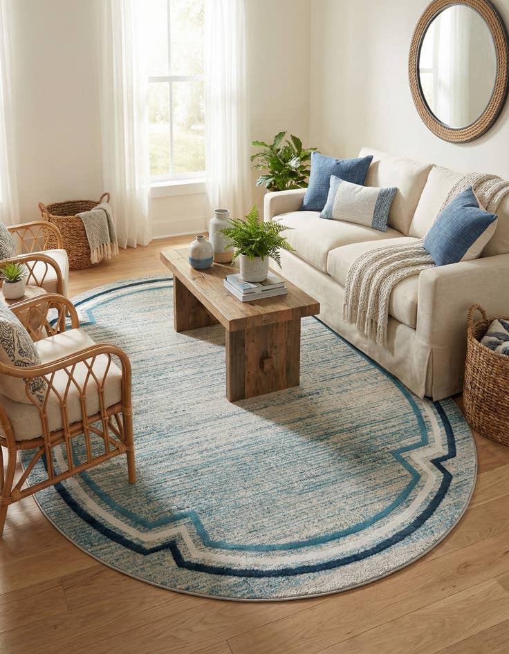 Detail image of 8' x 10' Oasis Oval Rug