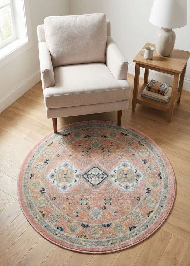 3' 3 x 3' 3 Kamala Washable Round Rug