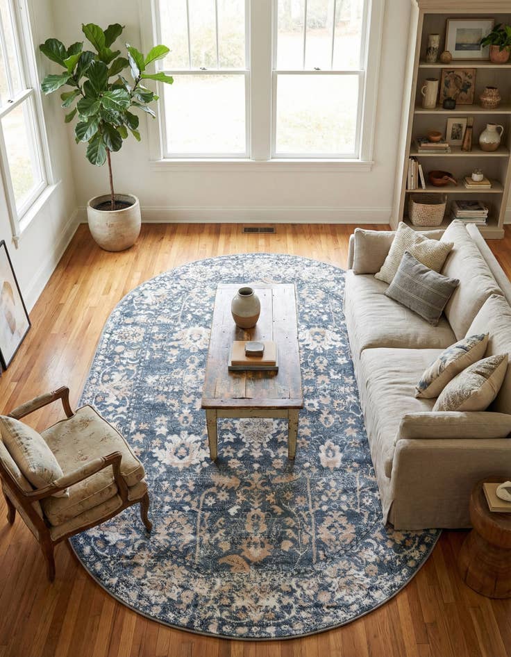 Detail image of 5' 3 x 8' Oregon Oval Rug