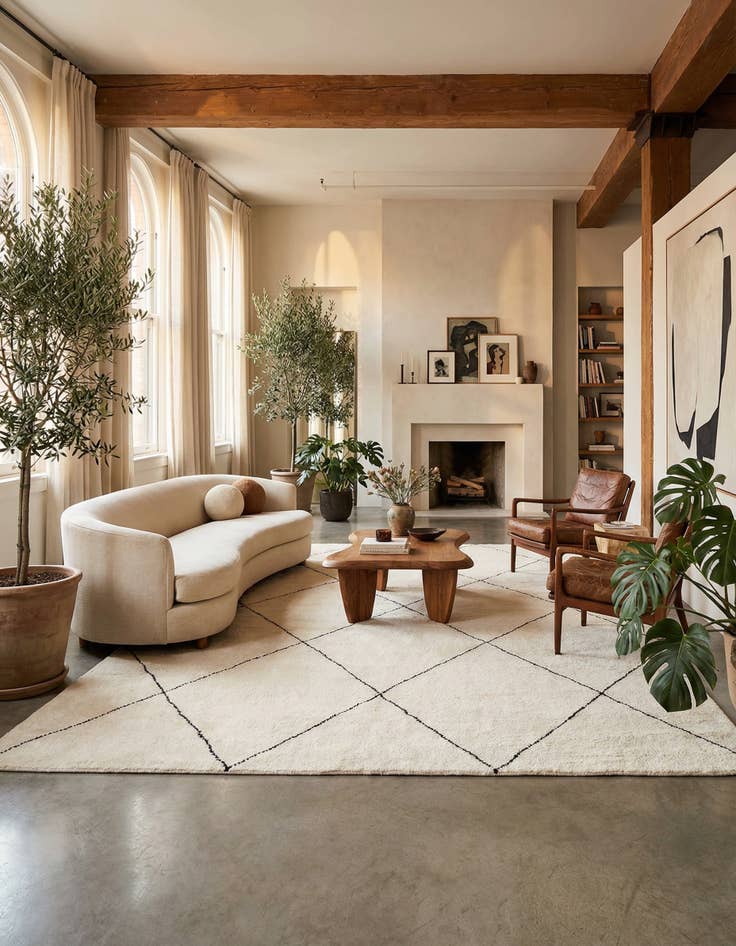 Detail image of  10' x 14' 1  Hand Knotted Safiya Moroccan Wool Rug