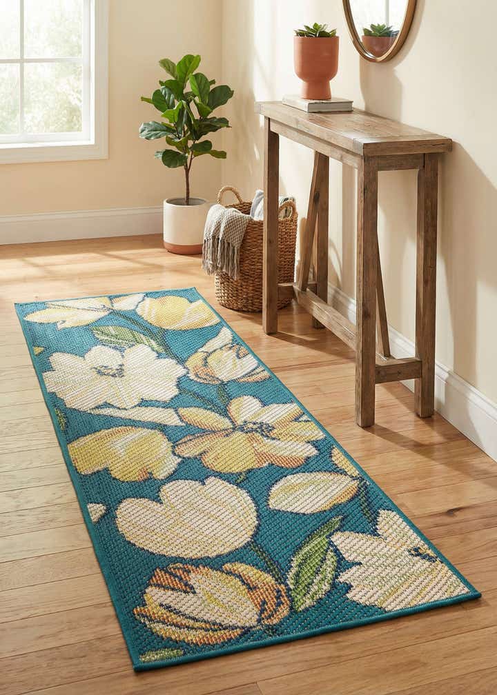 2' x 5' Easy-Clean Baja Indoor / Outdoor Runner Rug