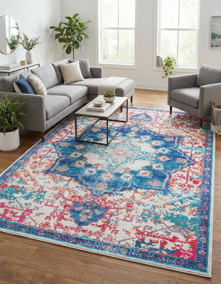 Detail image of 9' 2 x 12'  Washable Renaissance Rug