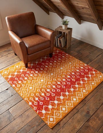 4' x 4' Moroccan Trellis Square Rug