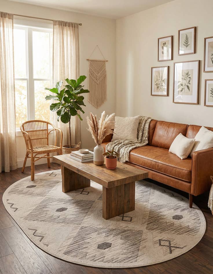 Detail image of 7' 10 x 10' Arlo Oval Rug