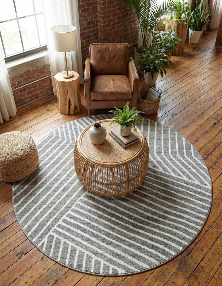 Detail image of 6' x 6' Oslo Round Rug