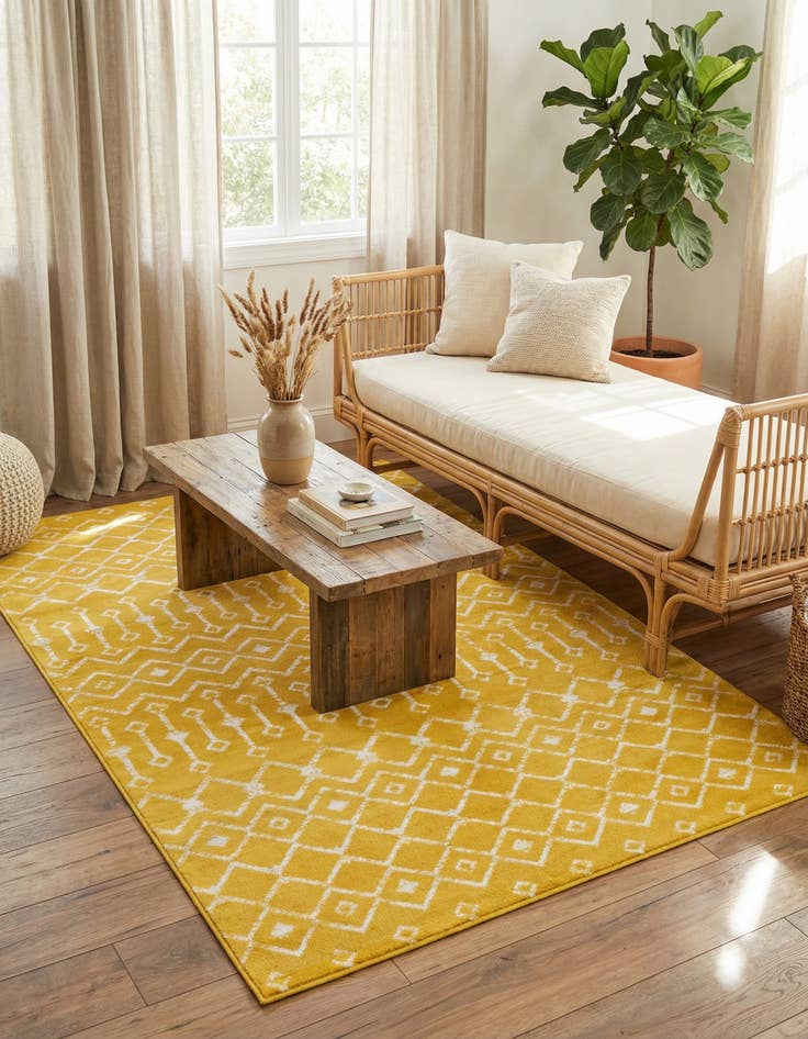 Detail image of 5' 3 x 8' Kasbah Trellis Rug