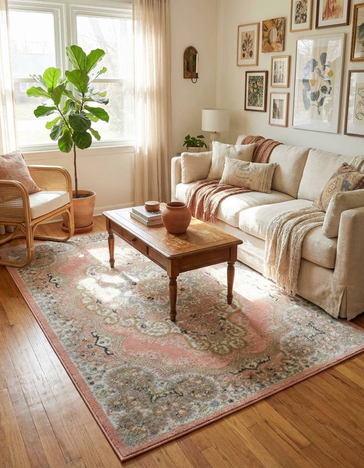 Detail image of 4' x 6' Kamala Washable Rug