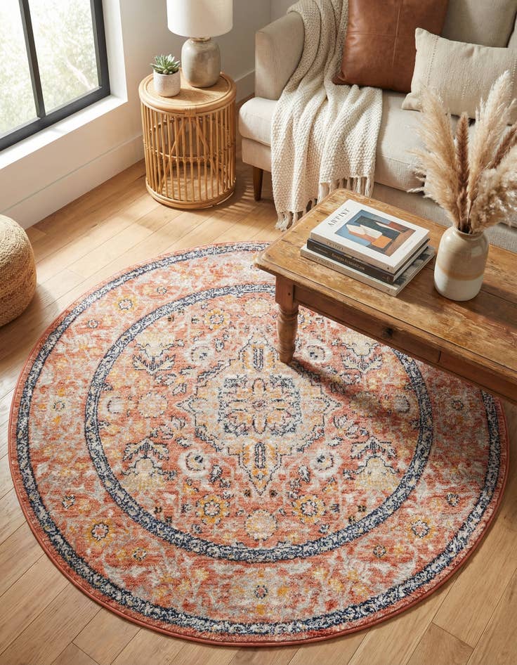 Detail image of 5' 2 x 5' 2 Lola Round Rug