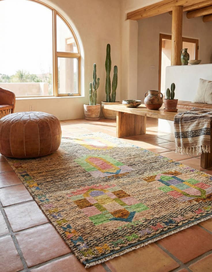 Detail image of 3' 3 x 5' 4 Hand Knotted Balouch Wool Rug