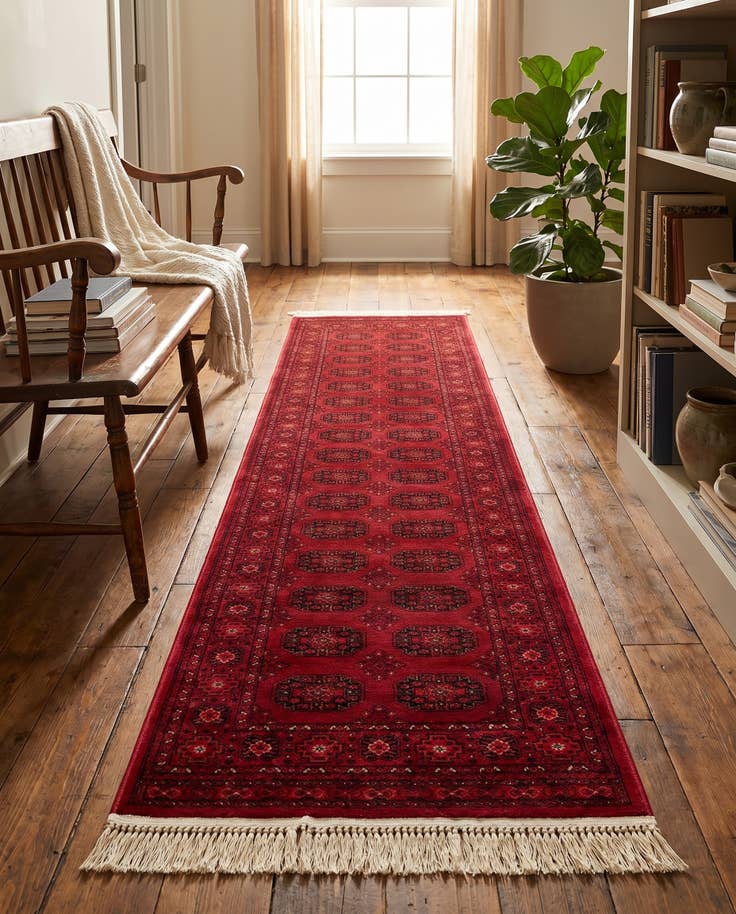 Detail image of 2' 7 x 10' Bokhara Runner Rug