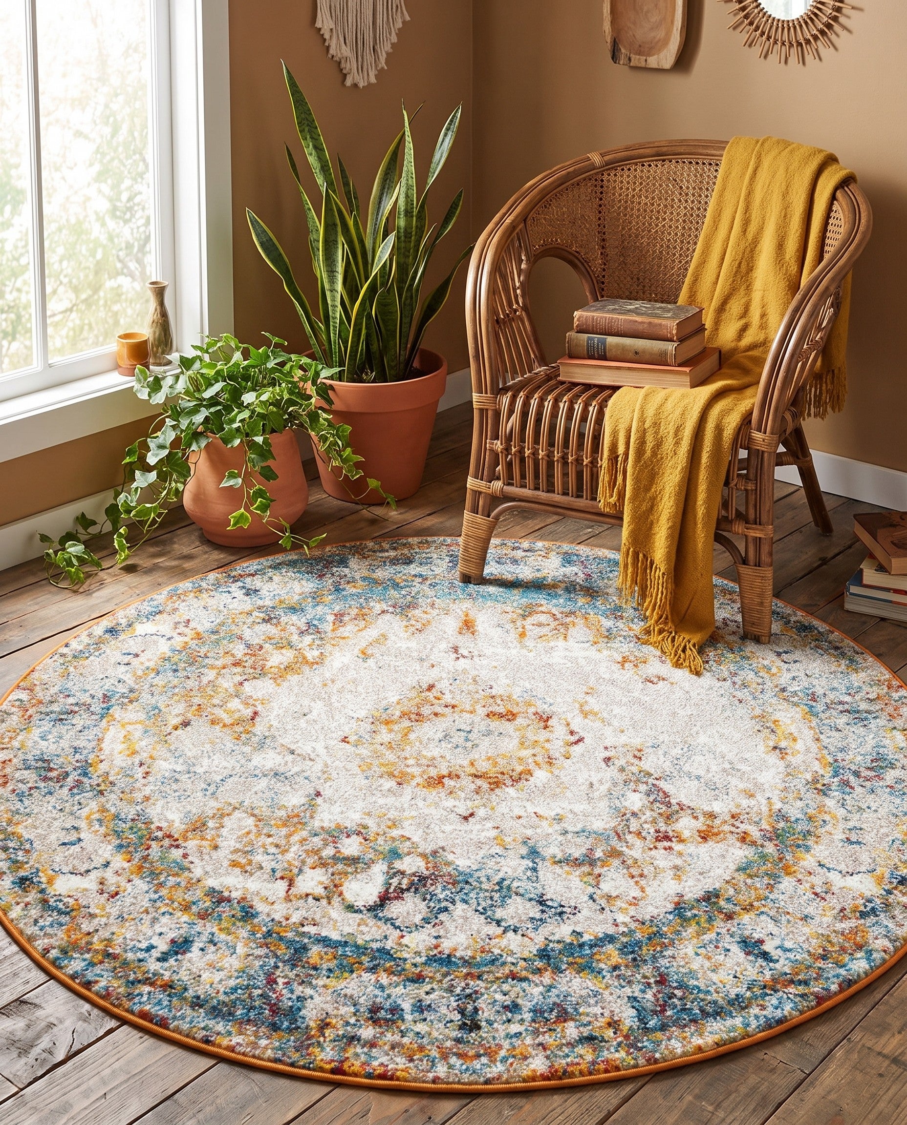 4' x 4' Veneto Round Rug