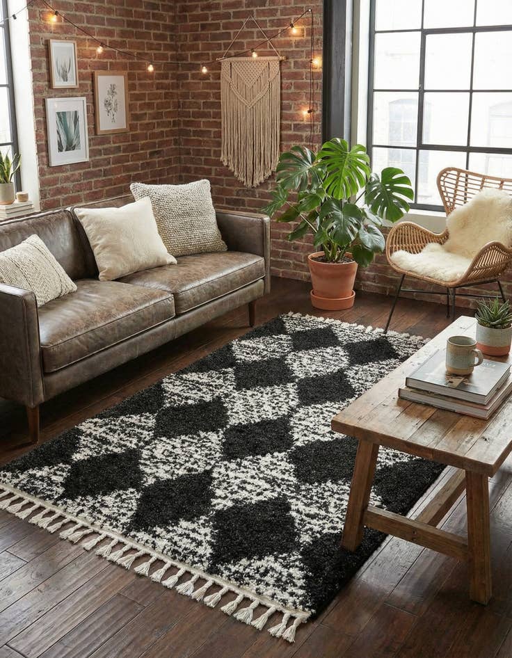 Detail image of 4' x 6' Serenity Shag Rug