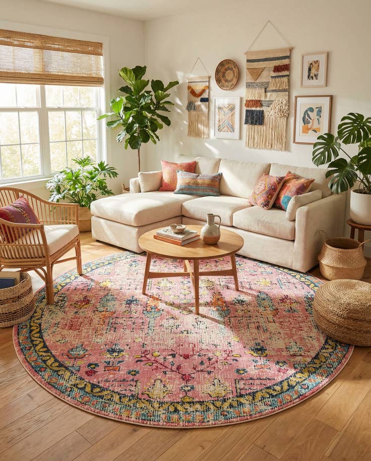 Detail image of 8' x 8' Washable Alta Round Rug