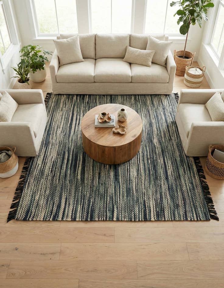 Detail image of 7' 10 x 7' 10 Chunky Jute Square Rug