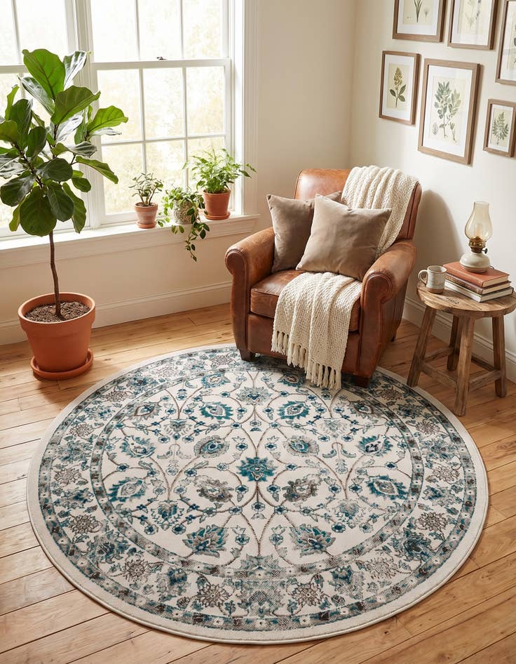 Detail image of 5' 3 x 5' 3 Aarhus Round Rug