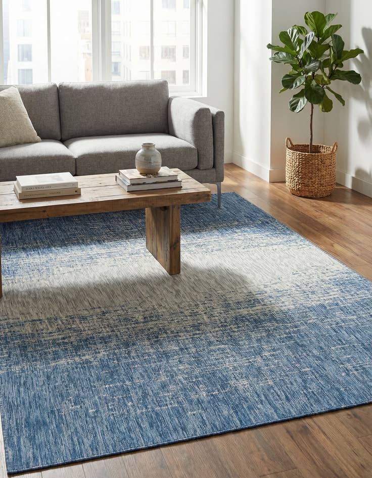 Detail image of 5' 3 x 8' Easy-Clean Modern Indoor / Outdoor Rug
