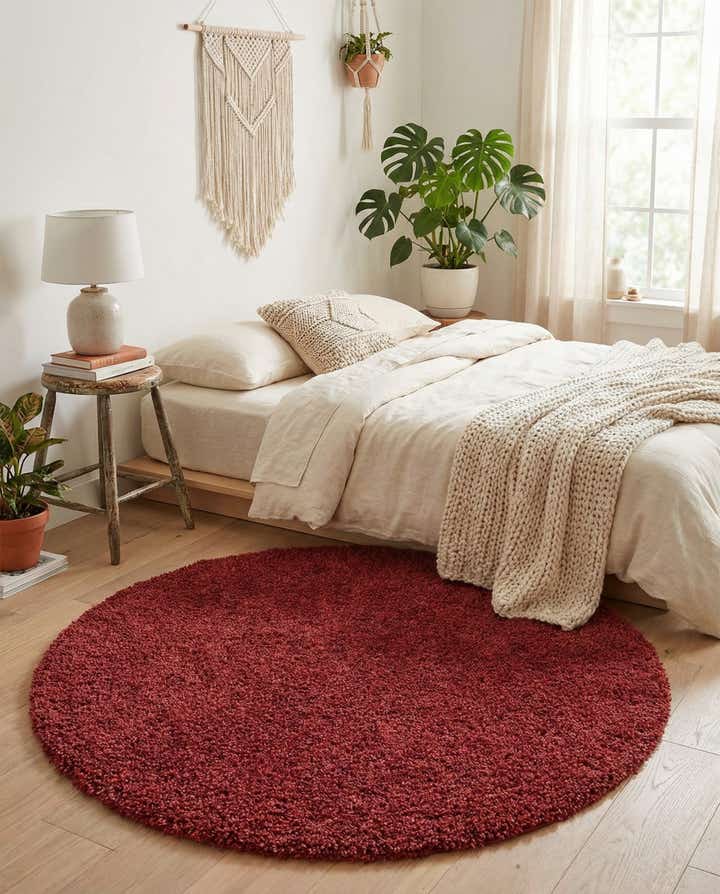 5' 3 x 5' 3 Zermatt Shag Round Rug