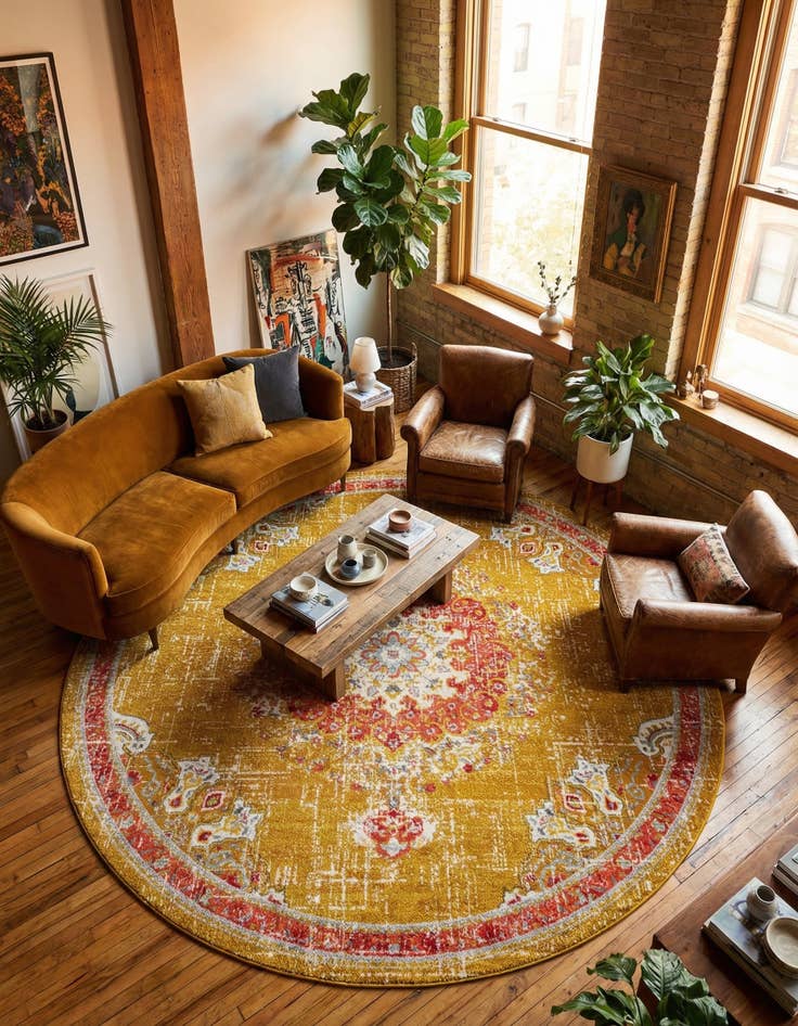 Detail image of 12' x 12' Madeline Round Rug