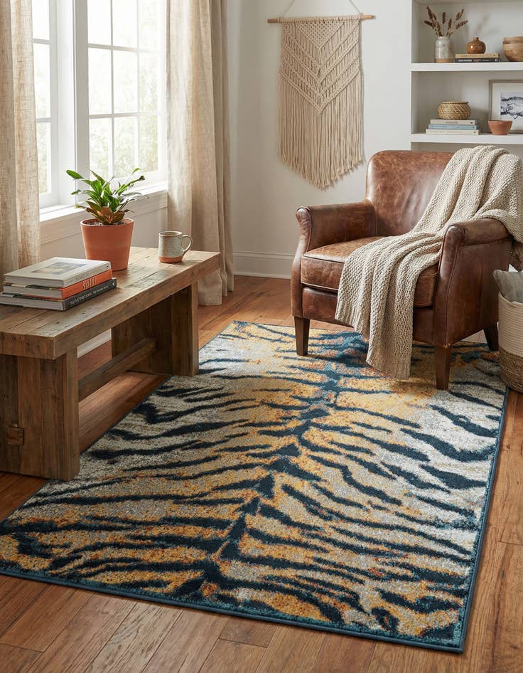Detail image of 3' 3 x 5' 3 Kamala Washable Rug