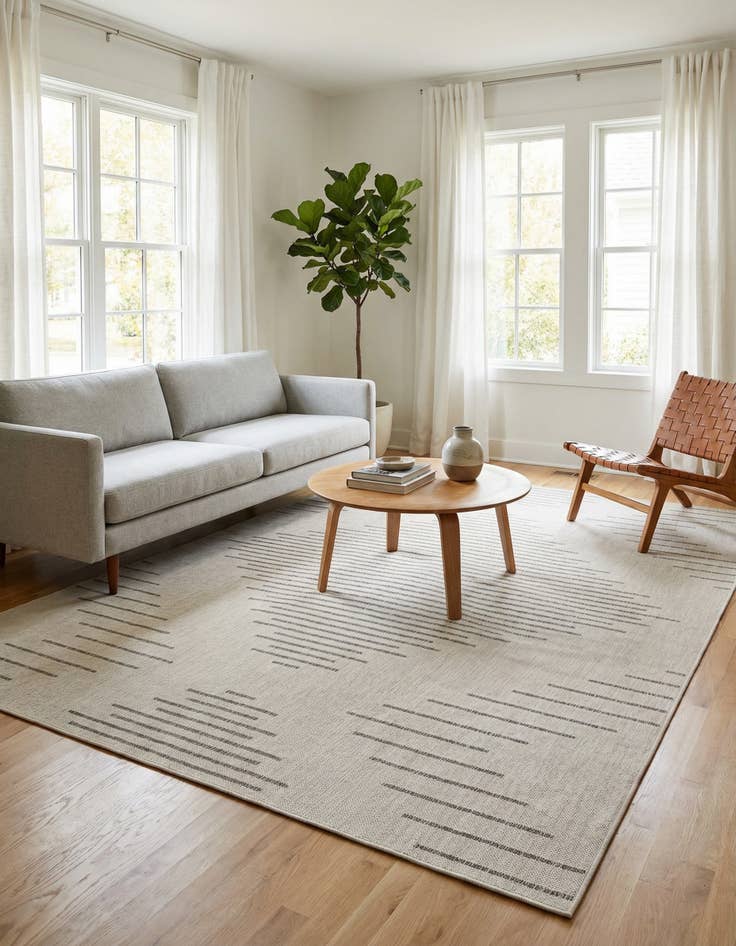 Detail image of 7' 10 x 10' Washable Modern Indoor / Outdoor Rug