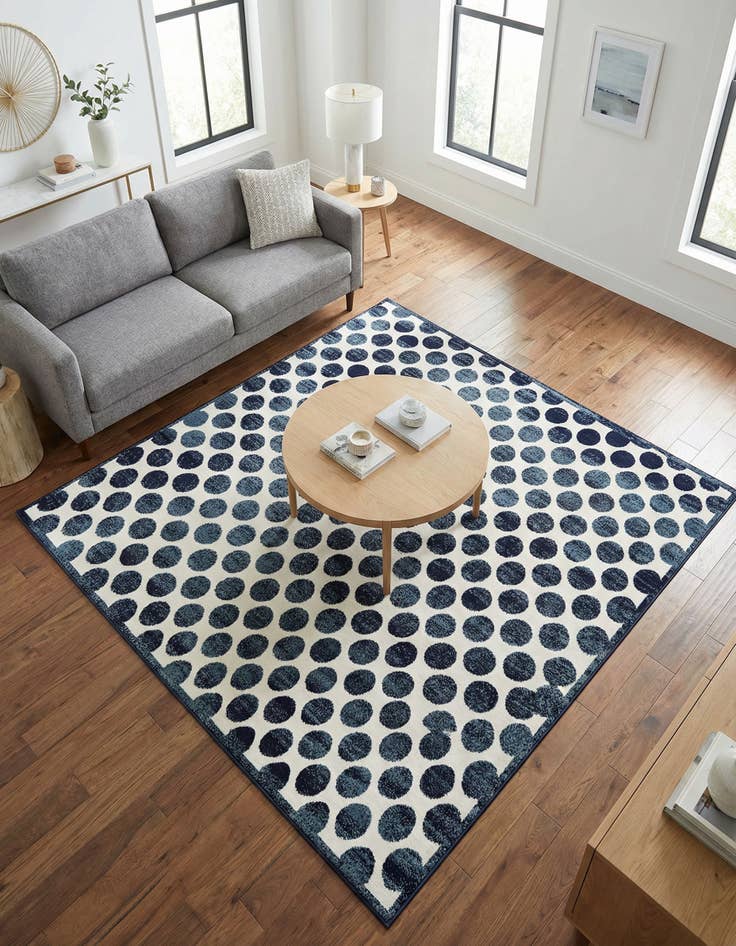 Detail image of 7' 10 x 7' 10 Washable Sabrina Soto Indoor / Outdoor Square Rug