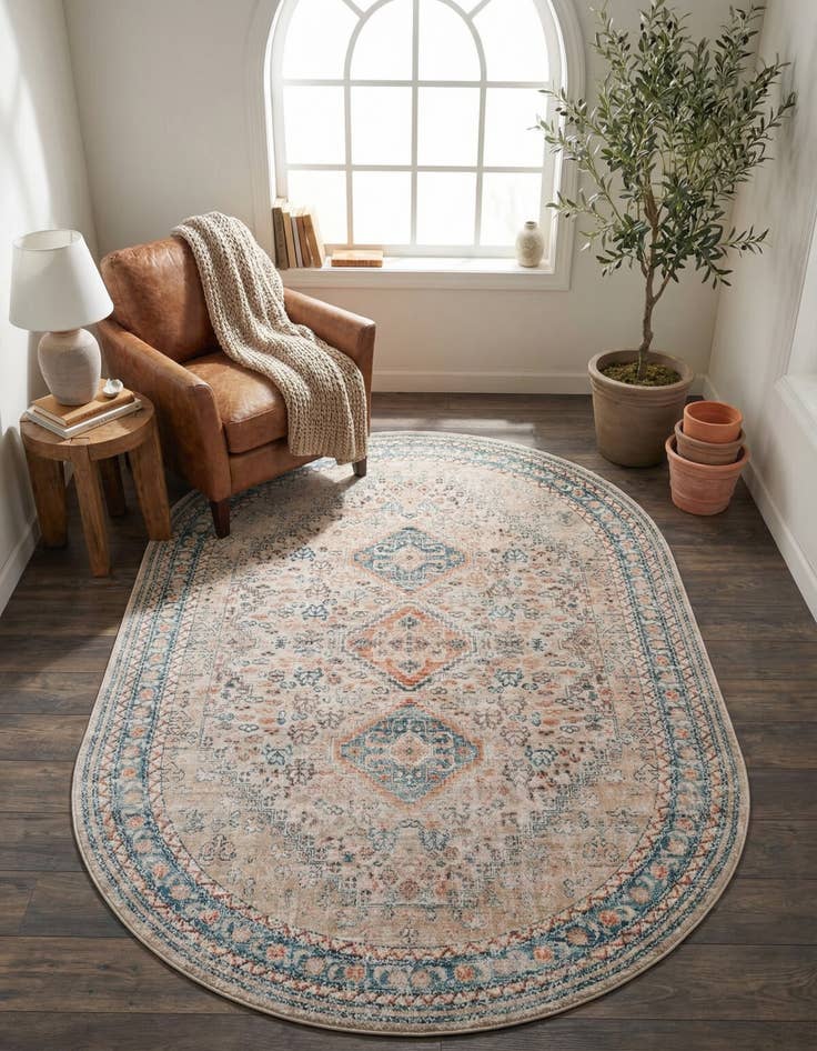 Detail image of 5' 3 x 8' Newport Oval Rug