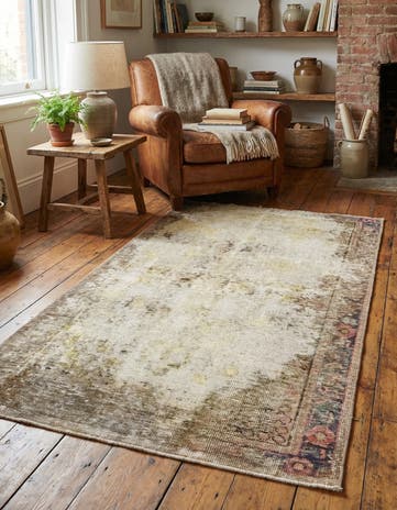 3' x 4' 8 Hand Knotted Ultra Vintage Persian Wool Rug