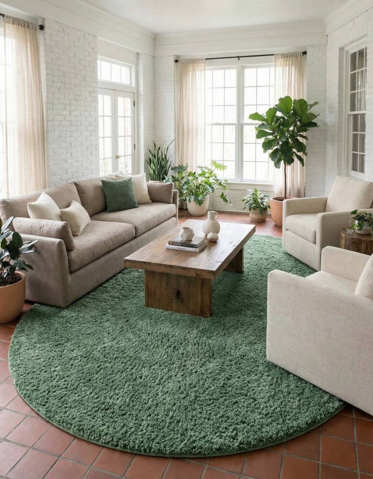 Detail image of 10' 2 x 10' 2 Everyday Shag Round Rug