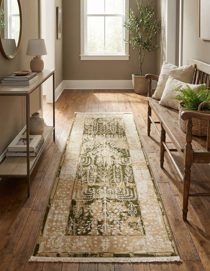 Detail image of 2' x 6' Nain Design Runner Rug