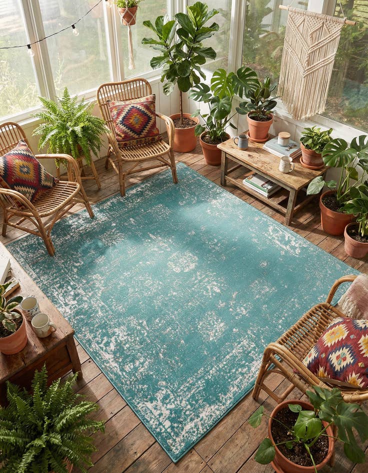 Detail image of 6' x 6' Monte Carlo Square Rug