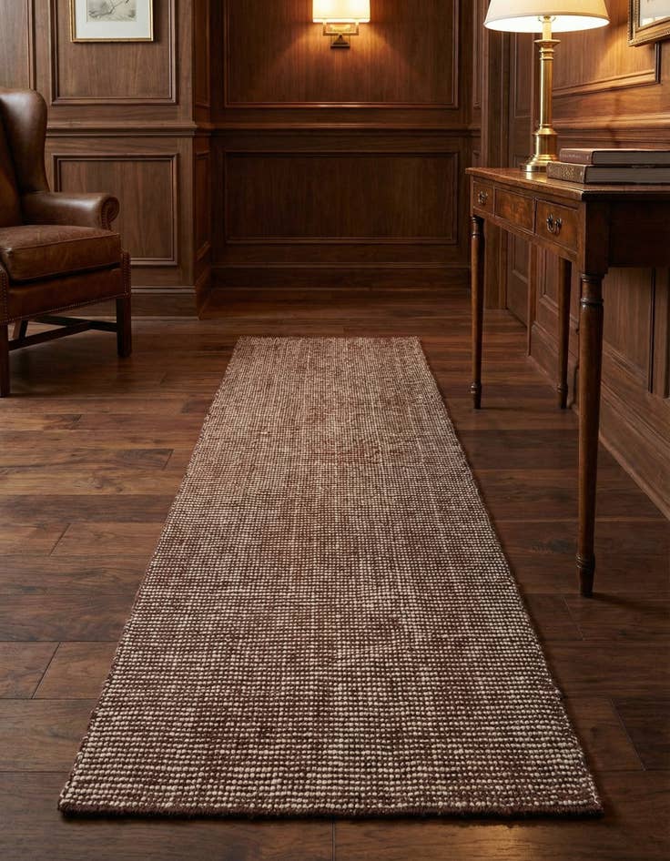 Detail image of 2' x 6' 1  Hand Woven Jill Zarin English Manor Wool Runner Rug