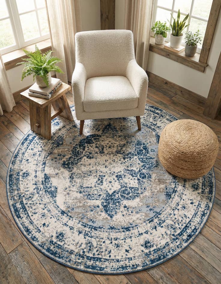 Detail image of 7' x 7' Monte Carlo Round Rug