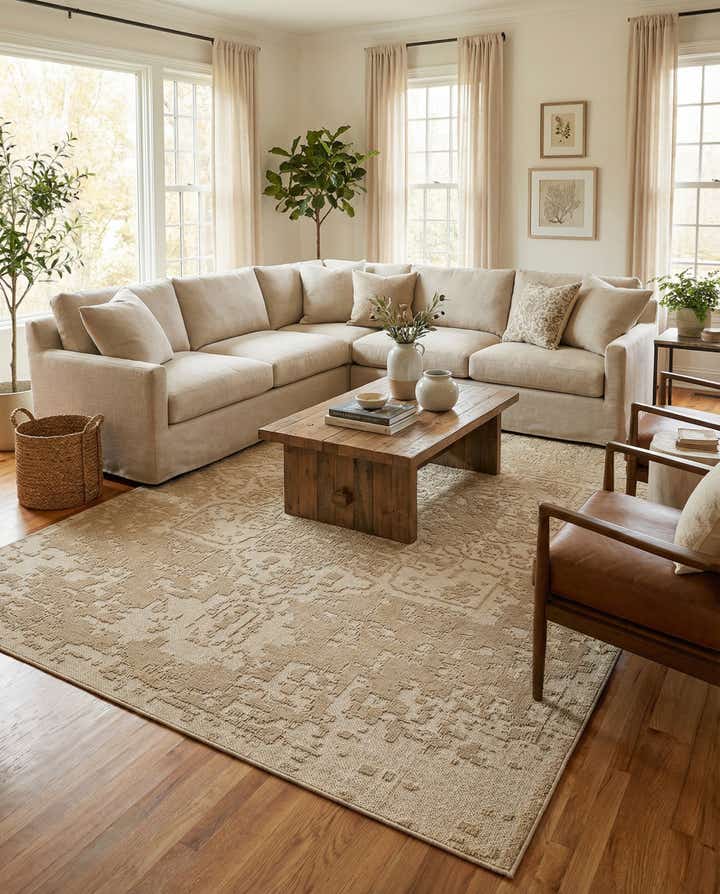 10' x 14' 1 Easy-Clean Traditional Indoor / Outdoor Rug