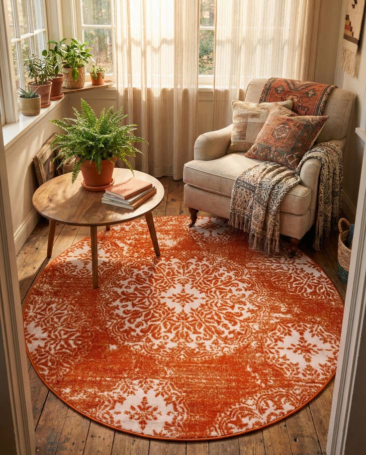 Detail image of 5' 3 x 5' 3 Monte Carlo Round Rug